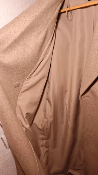 Abrigo largo Zara beige