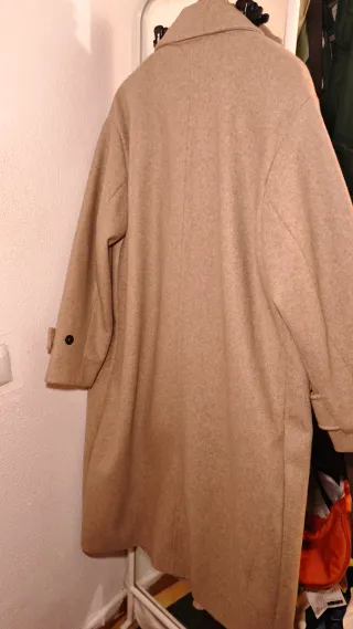 Abrigo largo Zara beige
