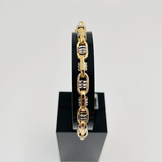 PULSERA BARBATE BARRAS BICOLOR 7MM 18k