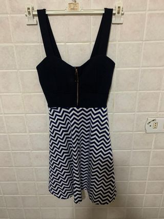 Vestito da sera blu marino elegante donna Pinklady