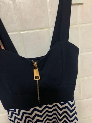 Vestito da sera blu marino elegante donna Pinklady