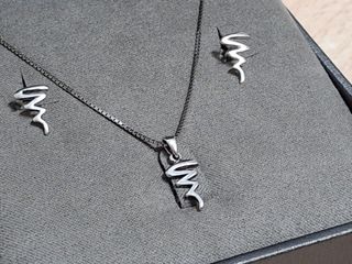 Conjunto de Pendientes y Colgante de plata. NUEVO