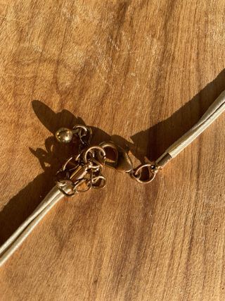 Collana con ciondoli a cuore beige