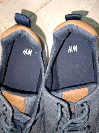 Zapatos H&M niño azul/gris