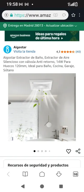 Extractor de aire Aigostar 97mm