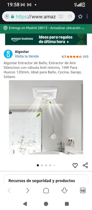 Extractor de aire Aigostar 97mm