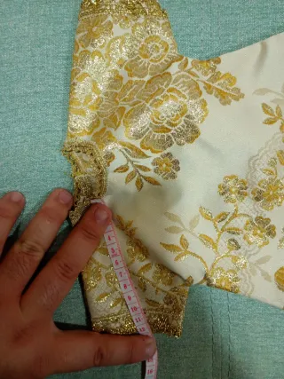 Terno Vestido Niño Jesús Brocado