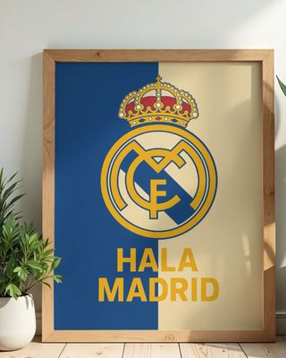 Cuadro Real Madrid-hala Madrid.