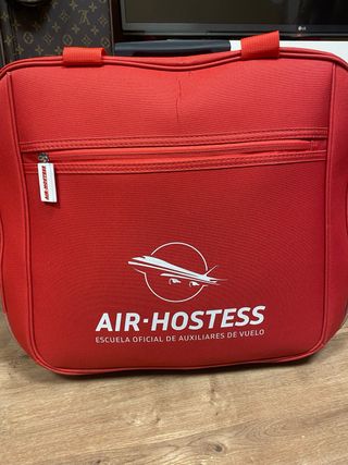 Trolley de viaje Air Hostess rojo
