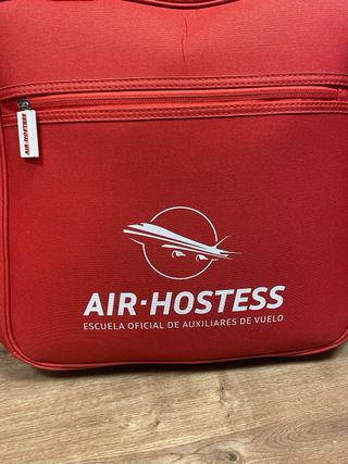 Trolley de viaje Air Hostess rojo