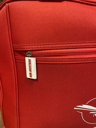 Trolley de viaje Air Hostess rojo