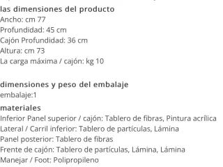 Cajonera azul y turquesa