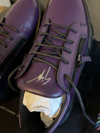 Sneakers Giuseppe Zanotti Talla 42 | Piel Púrpura