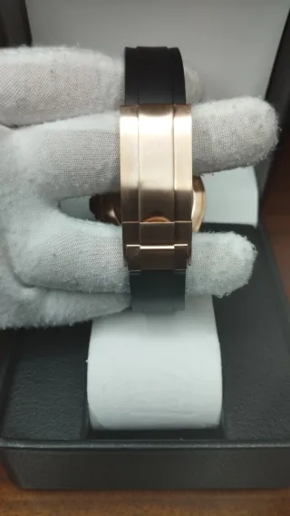 Reloj Seiko Mod Daytona Negro y Oro Rosa Rose Gold