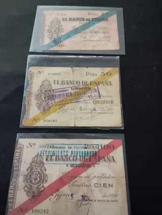 Billetes antiguos Banco de España