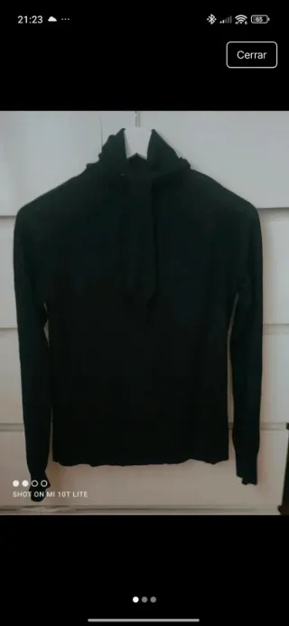 Jersey Cortefiel cuello alto negro