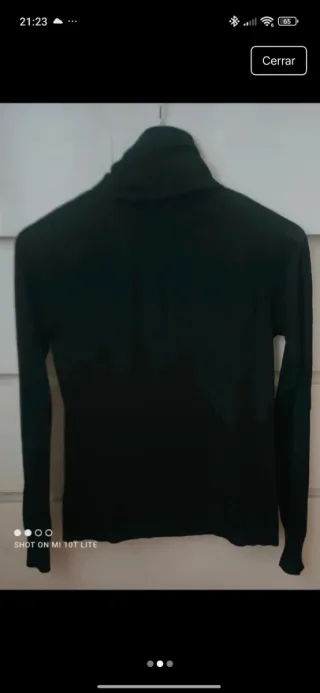 Jersey Cortefiel cuello alto negro