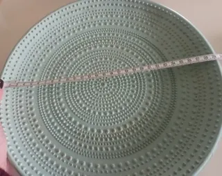 Set 5 Platos Cerámica Verde Aguamarina