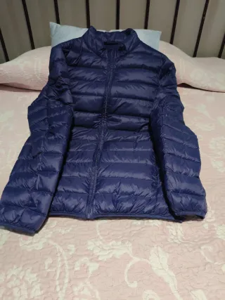 Plumífero ligero azul talla 40 unisex