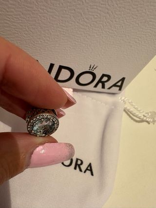 Charm Pandora Cristal Plata