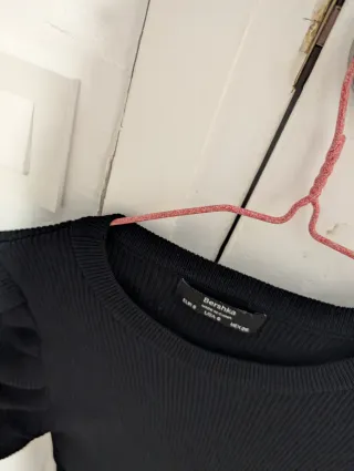 Camiseta Bershka Negra Talla S