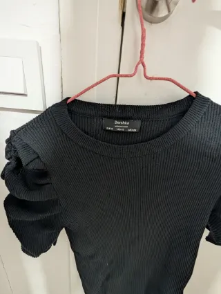 Camiseta Bershka Negra Talla S