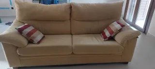 Sofá 2 y 3 plazas beige