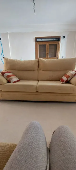 Sofá 2 y 3 plazas beige