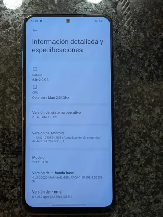 Telefono Xiaomi Redmi Note 12 4G 128GB