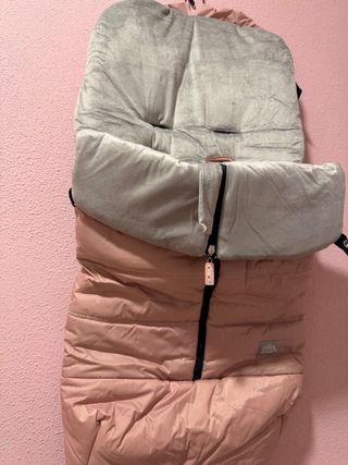 Saco de silla Interbaby rosa y gris
