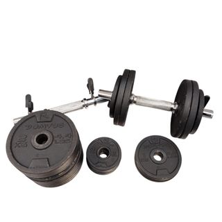 KIT DE PESAS DE 0.5KG/1KG/2KG DOMYOS + 2 BARRAS