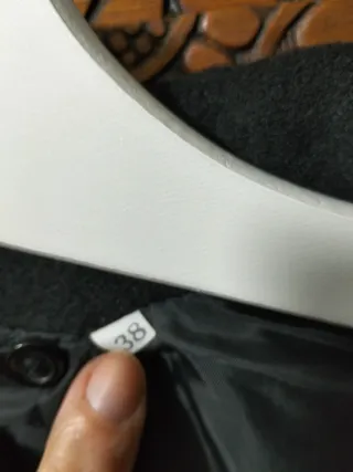 Abrigo largo de lana negro