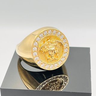 SELLO MEDUSA REDONDO 18K