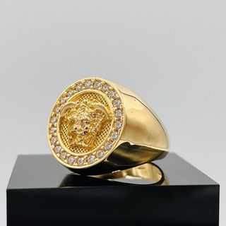 SELLO MEDUSA REDONDO 18K