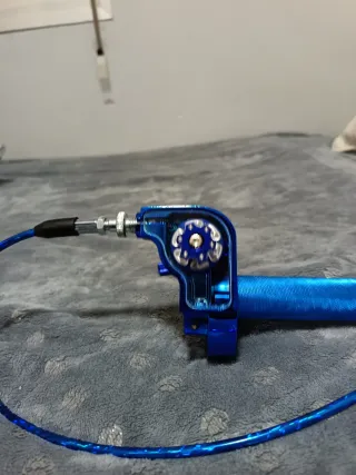 Acelerador CNC Moto Azul