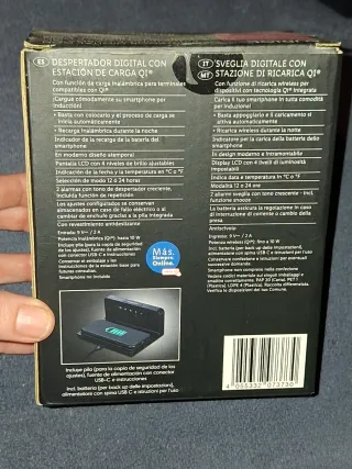 Despertador Digital AURIOL con Carga Qi