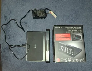 Despertador Digital AURIOL con Carga Qi