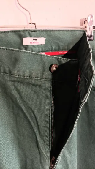 Pantalón Panther Verde Estilo Vaquero