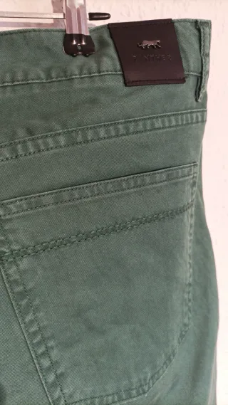 Pantalón Panther Verde Estilo Vaquero