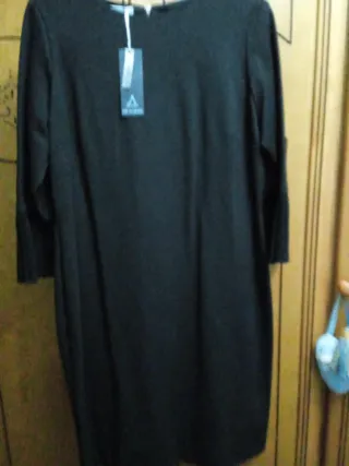 Vestido Chema Blanco Negro Talla M