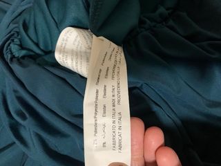 Abito corto verde smeraldo a spalline per donne