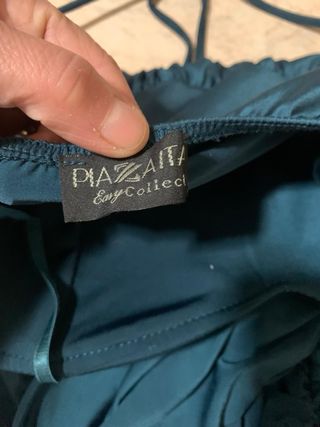 Abito corto verde smeraldo a spalline per donne