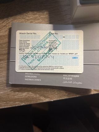 Reloj Seiko Cronógrafo Negro