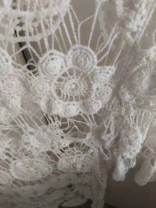 Blusa calada blanca talla única