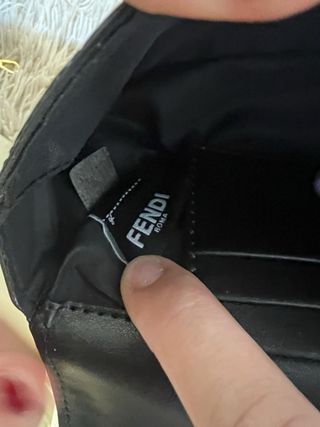 Bolso Fendi Baguette Negro y Dorado nuevo