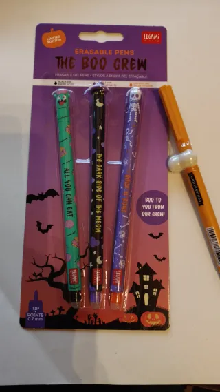 Set 3 Penne Gel Cancellabili Legami Halloween