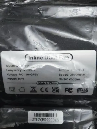 Ventilador Aygrochy Negro/Rojo