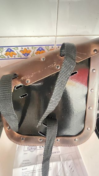 Alforja Harley Davidson Softail M8 Cuero Marrón