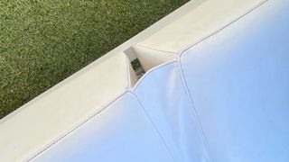 Lettino in alluminio bianco