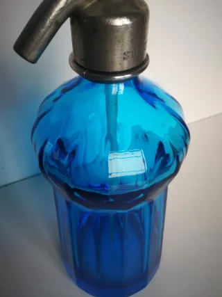 Sifón Francès Azul Marino Modelo Marquesa Raro.